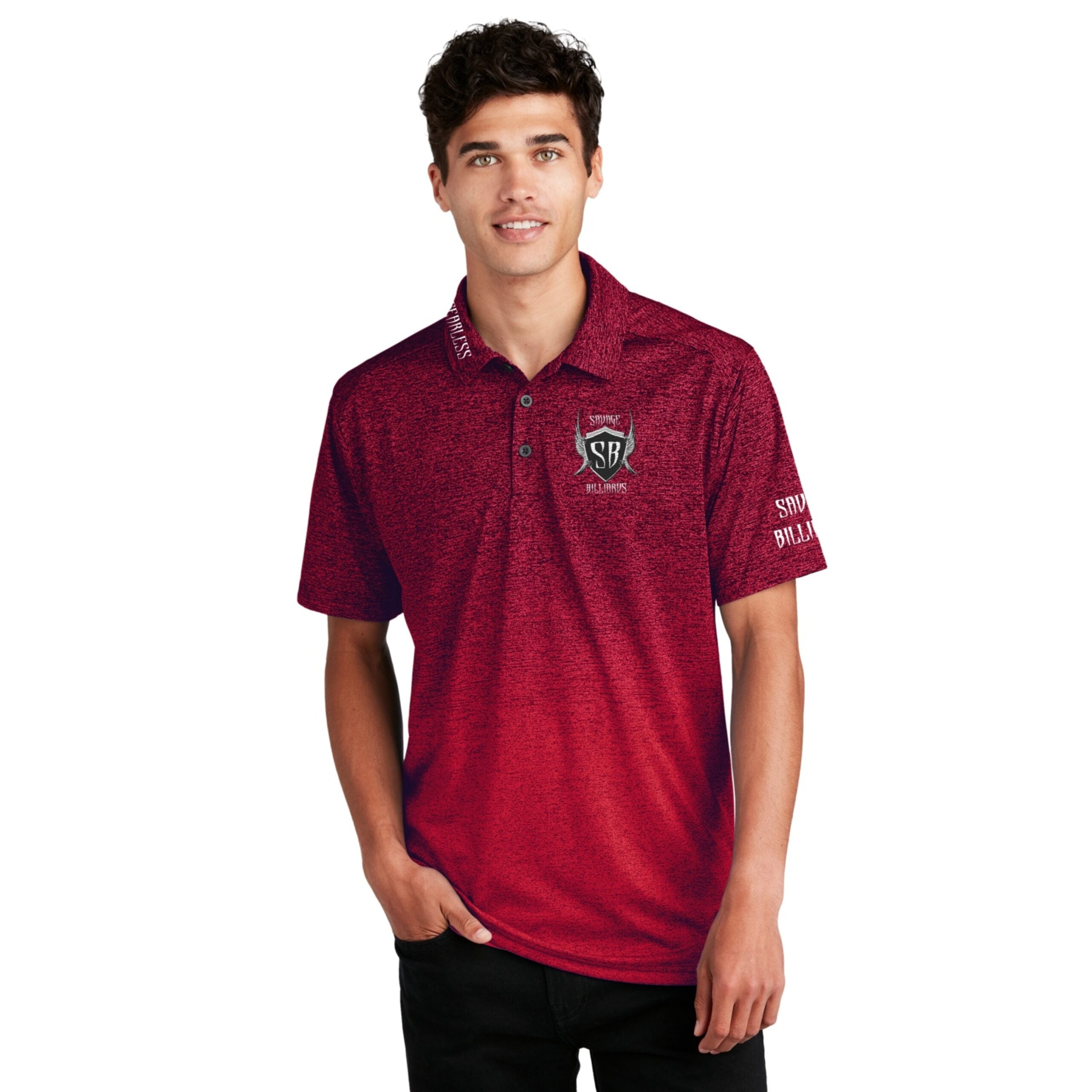 Men's Ombre Embroidered Polo