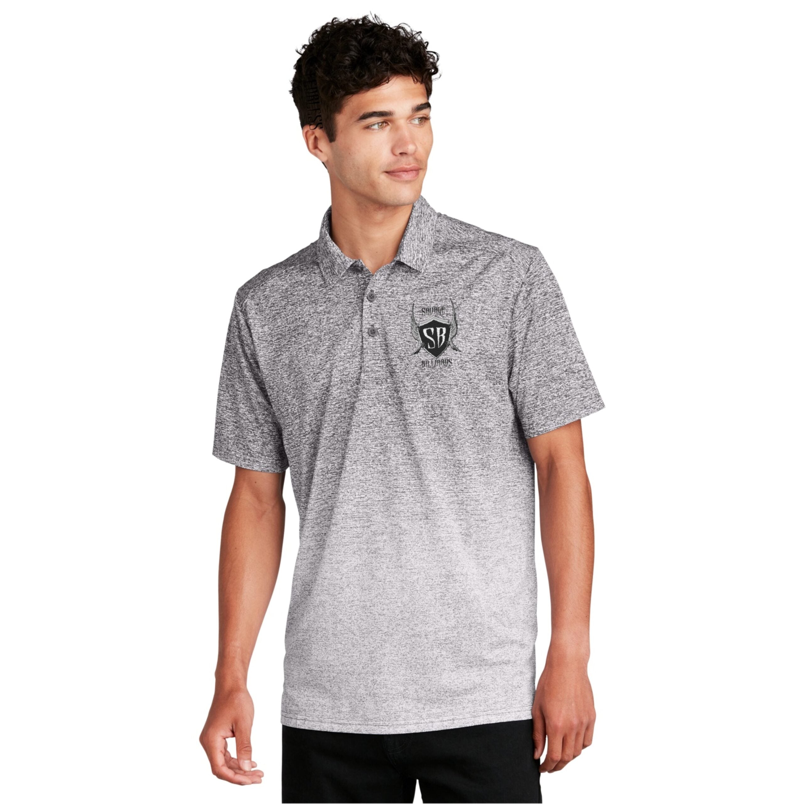 Men's Ombre Embroidered Polo