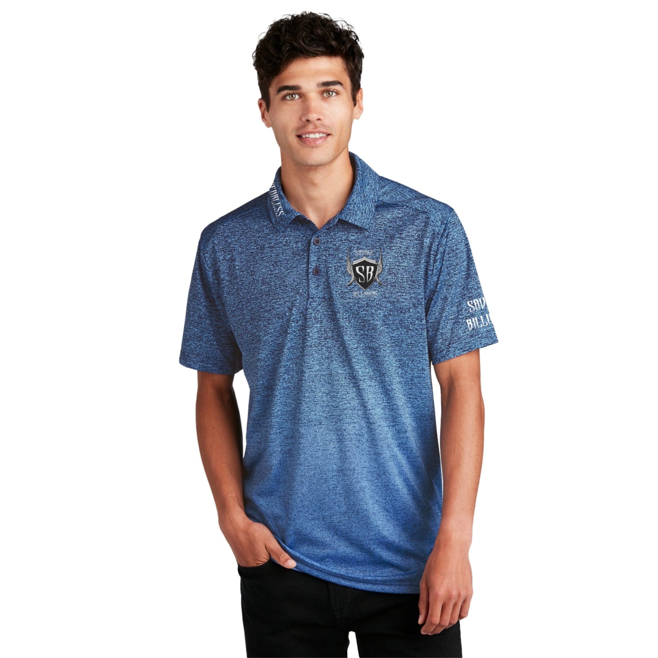Men's Ombre Embroidered Polo