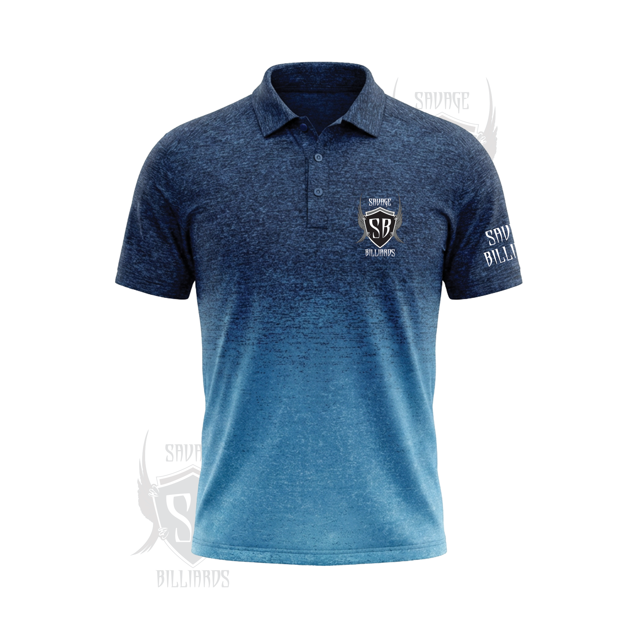 Men's Ombre Embroidered Polo