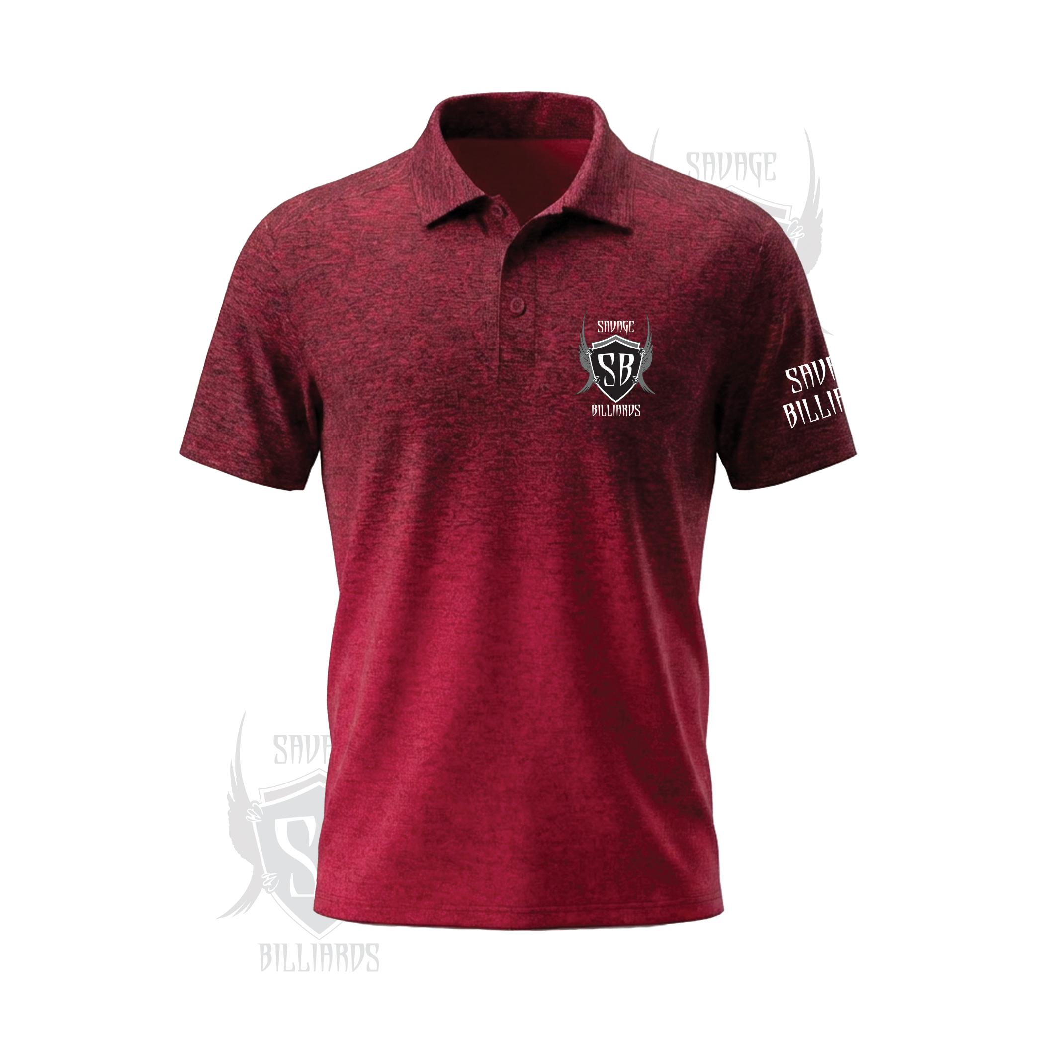Men's Ombre Embroidered Polo