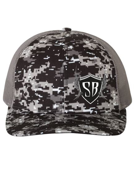 Richardson Hat Digi Camo/Charcoal Mesh Snap Back