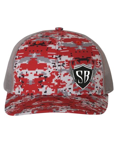 Richardson Hat Digi Camo/Charcoal Mesh Snap Back