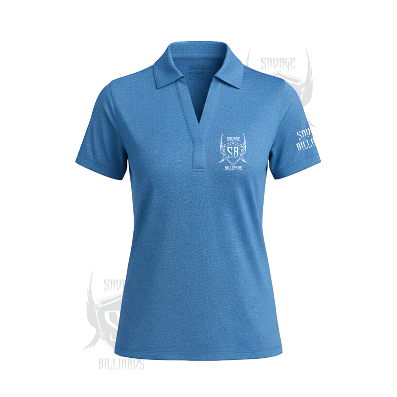 Women's Heathered Embroidered Polo