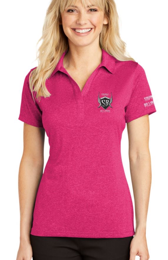 Women's Heathered Embroidered Polo